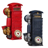 Maxbell Piggy Bankss Phone Booth Money Saving Box Delicate for Home Decoration Red
