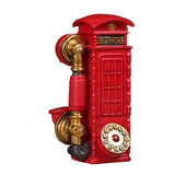 Maxbell Piggy Bankss Phone Booth Money Saving Box Delicate for Home Decoration Red