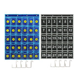 Maxbell Pocket Chart Underwear Sock Storage Multi Pocket Storage Bag Wall Hanging 63.5x80cm
