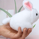 Maxbell Stuffed Plush Animal Toys Clockwork Cartoon for Bedroom Office Living Room Rabbit