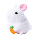 Maxbell Stuffed Plush Animal Toys Clockwork Cartoon for Bedroom Office Living Room Rabbit