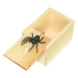 Maxbell Wooden Prank Spider Scare Box Practical Joke for Halloween Adults