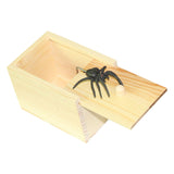 Maxbell Wooden Prank Spider Scare Box Practical Joke for Halloween Adults