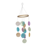 Maxbell Creative Colorful Shell Wind Chime Pendant Props for Home Outside Ornaments