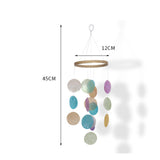 Maxbell Creative Colorful Shell Wind Chime Pendant Props for Home Outside Ornaments