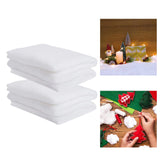 Maxbell 2 Pieces Snow Blanket Roll Covering Decorations Thickened for Carpet