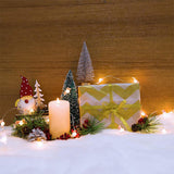 Maxbell 2 Pieces Snow Blanket Roll Covering Decorations Thickened for Carpet