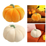 Maxbell Plush Stuffed Pumpkin Throw Pillow for Photography Props Halloween Bedroom Orange