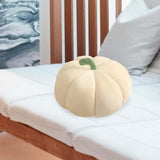 Maxbell Plush Stuffed Pumpkin Throw Pillow for Photography Props Halloween Bedroom Beige