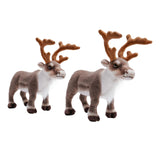 Maxbell Reindeer Plush Toy Stuffed Animal Gift Ornament for Christmas Kids Desktop 35cm