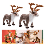 Maxbell Reindeer Plush Toy Stuffed Animal Gift Ornament for Christmas Kids Desktop 35cm