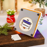 Maxbell village Houses Rotating Musical LED Lighted for Indoor Home Xmas