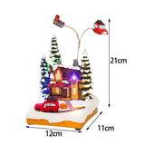 Maxbell village Houses Rotating Musical LED Lighted for Indoor Home Xmas