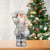 Maxbell Standing Christmas Doll Ornaments Standing Santa for Office Home Decorations 46cm