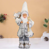 Maxbell Standing Christmas Doll Ornaments Standing Santa for Office Home Decorations 46cm