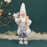 Maxbell Standing Christmas Doll Ornaments Standing Santa for Office Home Decorations 30cm