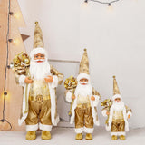 Maxbell Cute Standing Santa Claus Figurine Ornaments Gift Lovely for Holiday Office L