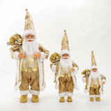 Maxbell Cute Standing Santa Claus Figurine Ornaments Gift Lovely for Holiday Office L