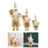 Maxbell Cute Standing Santa Claus Figurine Ornaments Gift Lovely for Holiday Office L