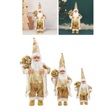 Maxbell Cute Standing Santa Claus Figurine Ornaments Gift Lovely for Holiday Office L