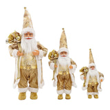 Maxbell Cute Standing Santa Claus Figurine Ornaments Gift Lovely for Holiday Office L