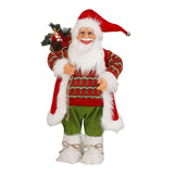 Maxbell Standing Santa Claus Doll Christmas Decoration Collectible Cute Size S