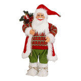 Maxbell Standing Santa Claus Doll Christmas Decoration Collectible Cute Size S