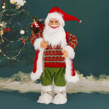 Maxbell Standing Santa Claus Doll Christmas Decoration Collectible Cute Size S