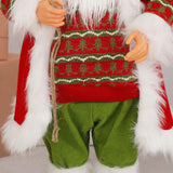 Maxbell Standing Santa Claus Doll Christmas Decoration Collectible Cute Size S