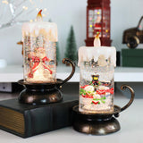 Maxbell Christmas Snowball with Music Battery Powered for Wedding Centerpieces Santa Claus