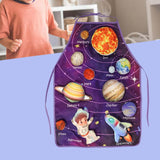 Maxbell Solar System Cognition Apron Early Education Toy for Preschool Children