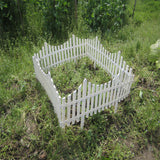 Maxbell 6x Garden Fence Border Edging Landscape Border Durable for DIY Decorative White