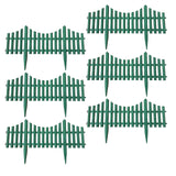 Maxbell 6x Garden Fence Border Edging Landscape Border Durable for DIY Decorative Green