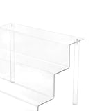 Maxbell Transparent Acrylic Display Rack Holder Organizer 3 Tier Jewelry Stand