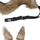 Maxbell Cosplay Costume Furry Costume Accessories Decor for Fancy Party Girl Unisex Brown