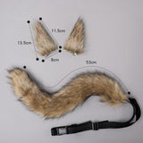 Maxbell Cosplay Costume Furry Costume Accessories Decor for Fancy Party Girl Unisex Brown