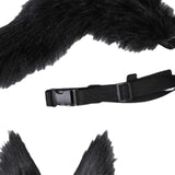 Maxbell Cosplay Costume Furry Costume Accessories Decor for Fancy Party Girl Unisex Black