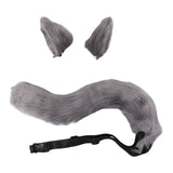 Maxbell Cosplay Costume Furry Costume Accessories Decor for Fancy Party Girl Unisex Gray