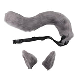 Maxbell Cosplay Costume Furry Costume Accessories Decor for Fancy Party Girl Unisex Gray