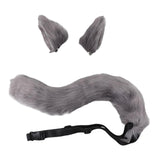 Maxbell Cosplay Costume Furry Costume Accessories Decor for Fancy Party Girl Unisex Gray