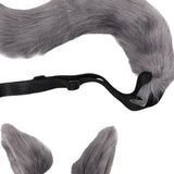 Maxbell Cosplay Costume Furry Costume Accessories Decor for Fancy Party Girl Unisex Gray
