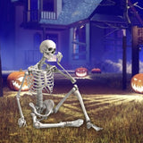 Maxbell 16 inch Halloween Skeleton Full Body for Photo Prop Lawn Haunted House