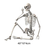 Maxbell 16 inch Halloween Skeleton Full Body for Photo Prop Lawn Haunted House