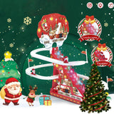 Maxbell Electric Climbing Ladder Toys Music Roller Coaster Toy for Party Home Decor 6Pcs Santa Claus