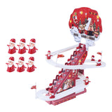 Maxbell Electric Climbing Ladder Toys Music Roller Coaster Toy for Party Home Decor 6Pcs Santa Claus