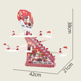 Maxbell Electric Climbing Ladder Toys Music Roller Coaster Toy for Party Home Decor 6Pcs Santa Claus