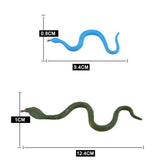 Maxbell 12Pcs Realistic False Snakes for Props Party Favors Boys and Girls
