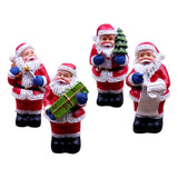 Maxbell Santa Ornament Crafts Gift Miniature Resin for Family Friend Desk Garden