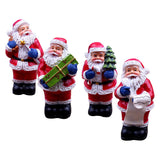 Maxbell Santa Ornament Crafts Gift Miniature Resin for Family Friend Desk Garden