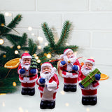 Maxbell Santa Ornament Crafts Gift Miniature Resin for Family Friend Desk Garden